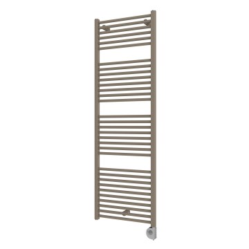 Vertaduro - Badheizkörper mit Thermostat DENISE, 600 W, 154 x 50 cm, Taupe