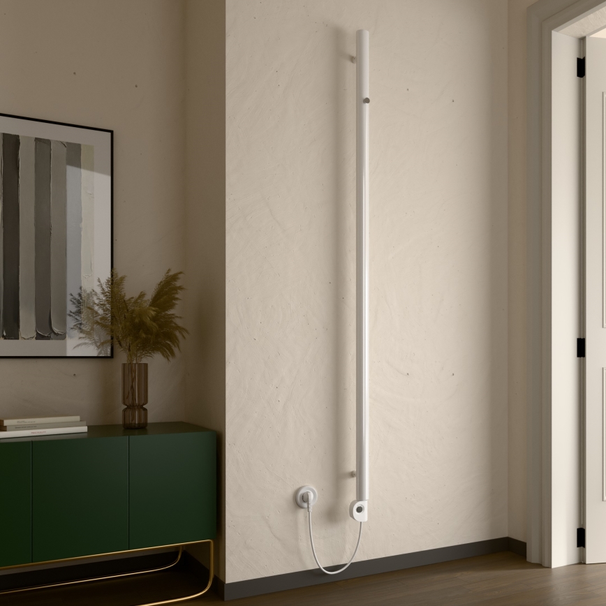 Vertaduro - Badheizkörper mit Thermostat ERDA 400W 180x5 cm weiß