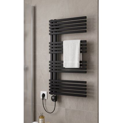 Vertaduro - Badheizkörper mit Thermostat MICHELLE 600W 97x50 cm schwarz