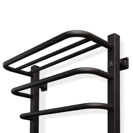 Vertaduro - Elektrischer Handtuchwärmer mit Thermostat DOR 155W/230V 80x48 cm IP44 schwarz links