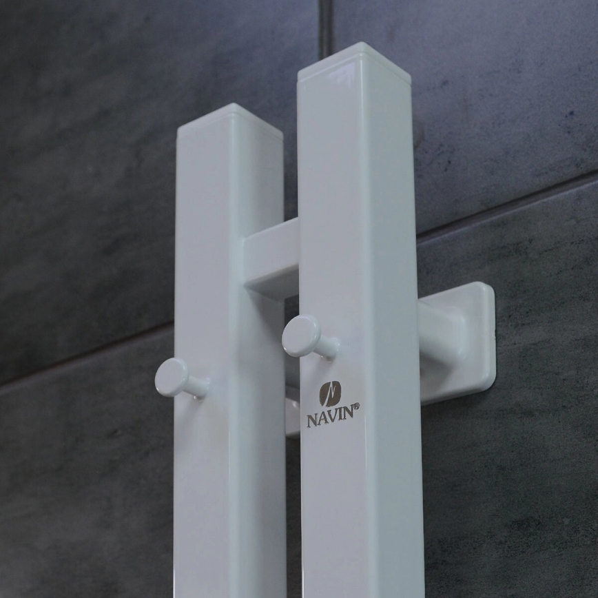 Vertaduro - Elektrischer Handtuchtrockner mit Thermostat VEO 70W/230V 120x9 cm IP44 weiß rechts