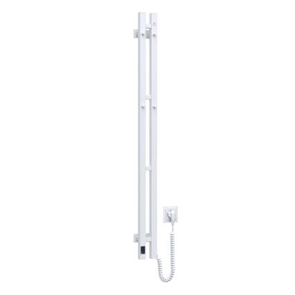 Vertaduro - Elektrischer Handtuchtrockner mit Thermostat VEO 70W/230V 120x9 cm IP44 weiß rechts