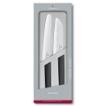 Victorinox - 2-teiliges Küchenmesser-Set SWISS MODERN, schwarz