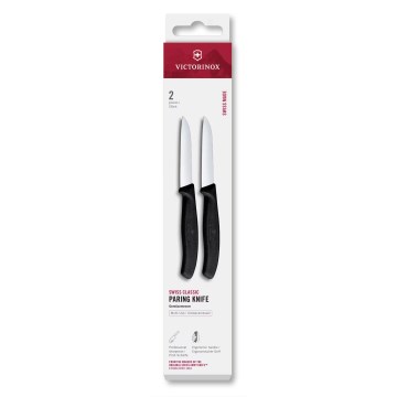 Victorinox - 2er-Set Gemüsemesser SWISS CLASSIC 8 cm, schwarz