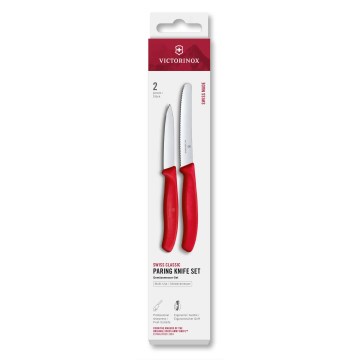Victorinox - Gemüsemesser-Set SWISS CLASSIC, 2-teilig, rot