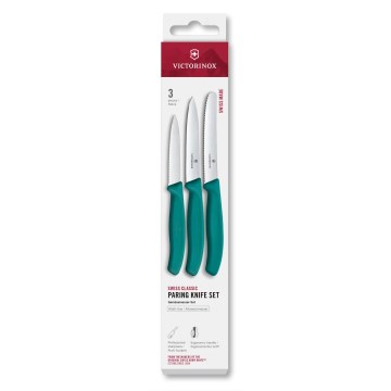 Victorinox - Gemüsemesser-Set SWISS CLASSIC, 3-tlg., türkis