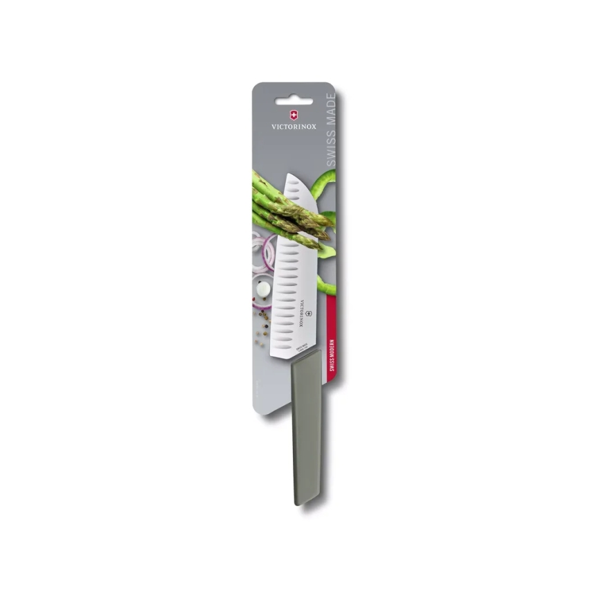 Victorinox - Küchenmesser Santoku SWISS MODERN 17 cm grün