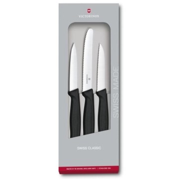 Victorinox - Küchenmesser-Set für Gemüse 3 Stk. schwarz
