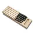 Victorinox - Küchenmesser-Set SWISS CLASSIC, 6-teilig, mit Messerblock, Buche/Beige