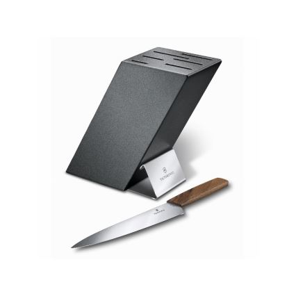 Victorinox - Messerblock SWISS MODERN Buche/Anthrazit