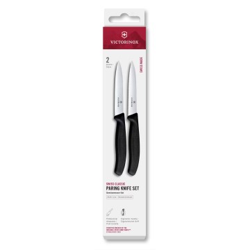 Victorinox - SWISS CLASSIC Gemüsemesserset 10 cm, 2-tlg., schwarz