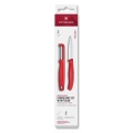 Victorinox - SWISS CLASSIC Küchenmesser-Set mit Sparschäler, rot