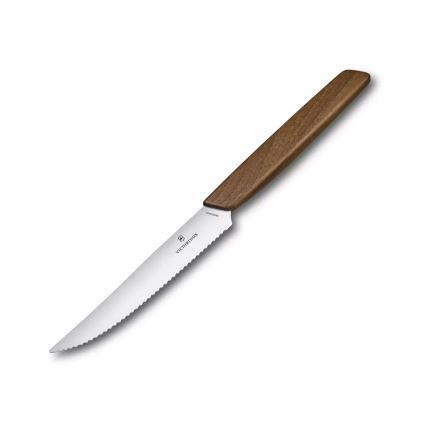 Victorinox - SWISS MODERN Steakmesser-Set 12 cm, 2-teilig, Walnussholz