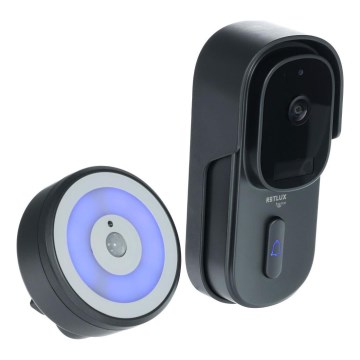 Video-Türklingel mit Bewegungssensor 5MP 1440p 5200 mAh Wi-Fi IP65 Anthrazit