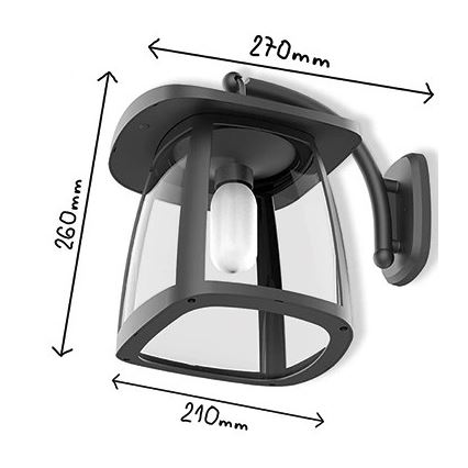 Viking - LED, dimmbare Solar-Wandleuchte LED/2W/3,7V IP54 4000K 2000 mAh