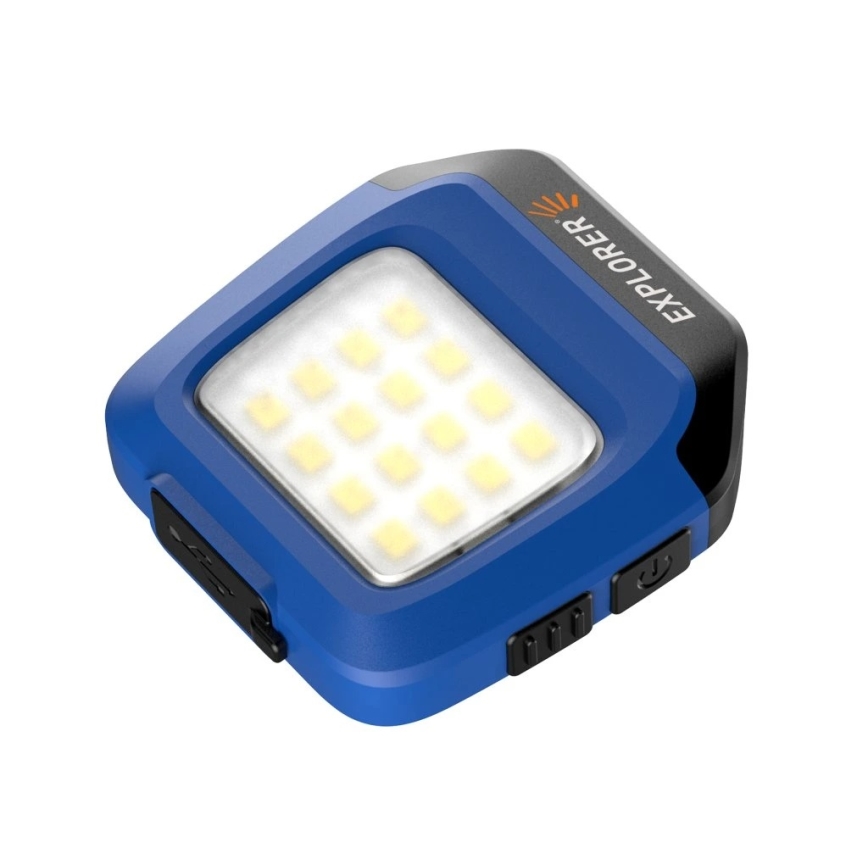 Viking - LED-dimmbare, wiederaufladbare Taschenlampe mit Sensor und rotem Licht LED/5V IPX4 200 lm 500 mAh