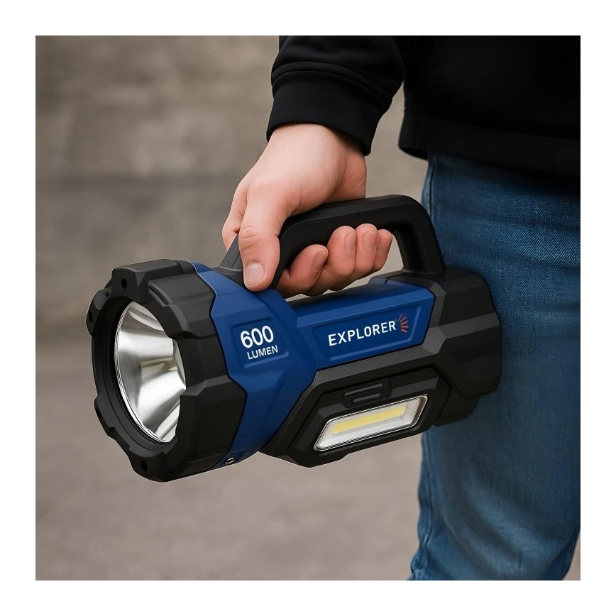 Viking - Dimmbare wiederaufladbare LED-Taschenlampe LED/5V IPX4 1000 lm 8000 mAh