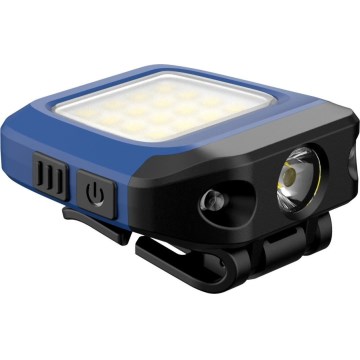 Viking - LED-dimmbare, wiederaufladbare Taschenlampe mit Sensor und rotem Licht LED/5V IPX4 200 lm 500 mAh