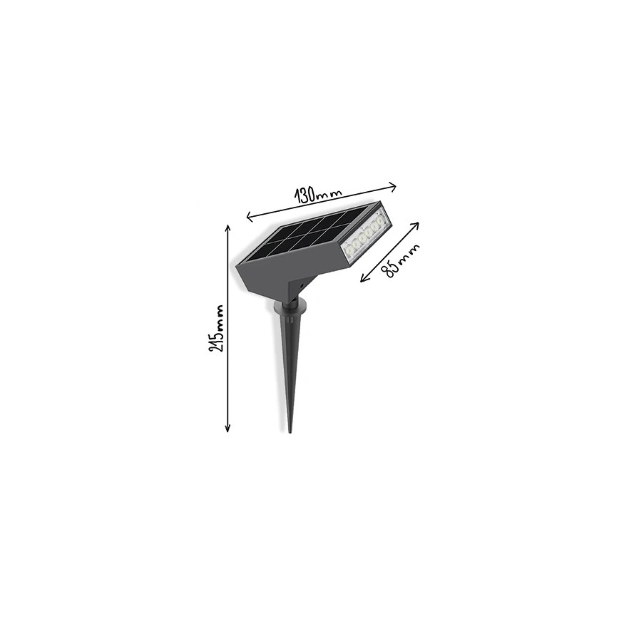 Viking - LED-Solarlampe LED/1,4W/3,7V IP65 3000K