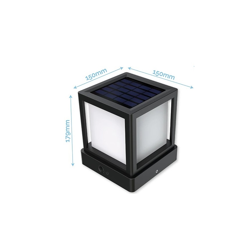 Viking - LED Solarlampe mit Sensor LED/1,4W/3,7V IP54 4000K 2000 mAh