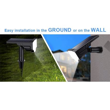 Viking - LED Solarleuchte LED/1W/3,7V IP65 6000K 2200 mAh