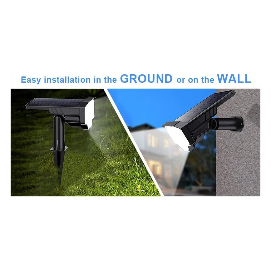 Viking - LED Solarleuchte LED/1W/3,7V IP65 6000K 2200 mAh