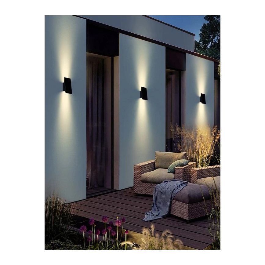 Viking - LED Dimmbare solarbetriebene Wandleuchte LED/1,5W/3,7V IP65 4000K 2000 mAh