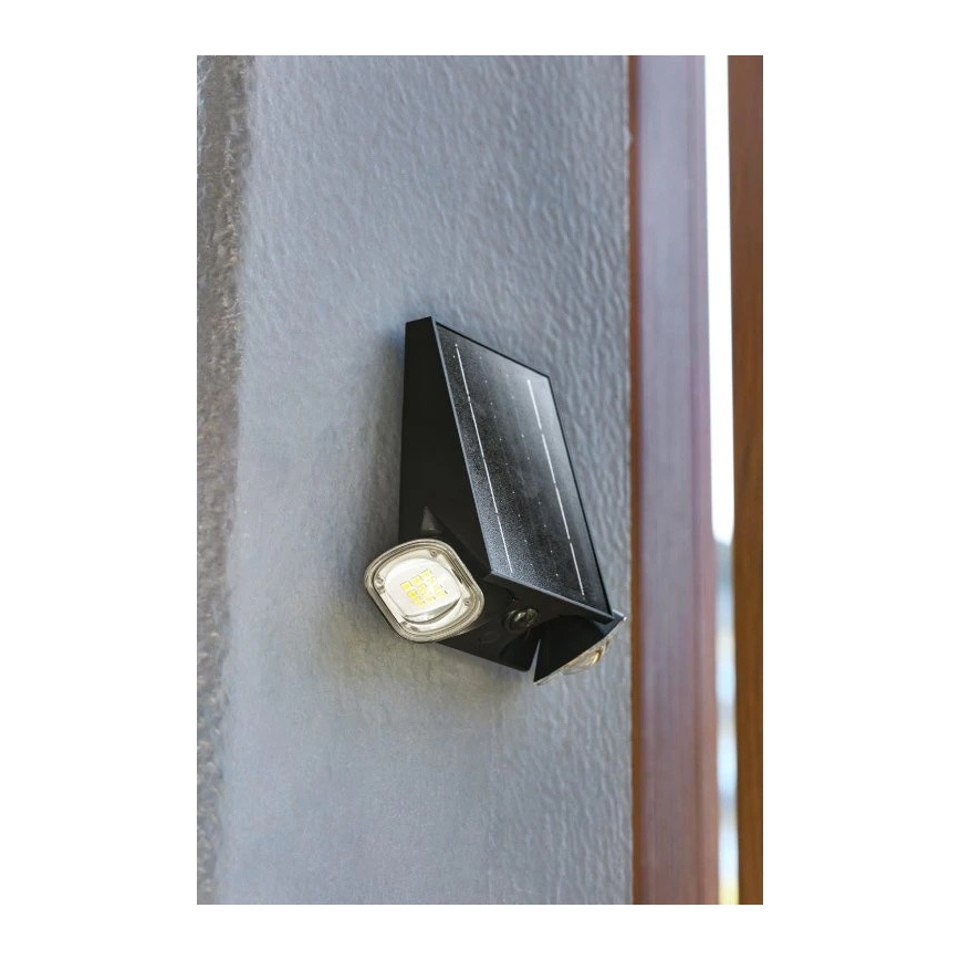 Viking - dimmbare, solarbetriebene, flexible LED-Wandleuchte mit Sensor LED/1,3W/3,7V IP44 4000K 2000 mAh