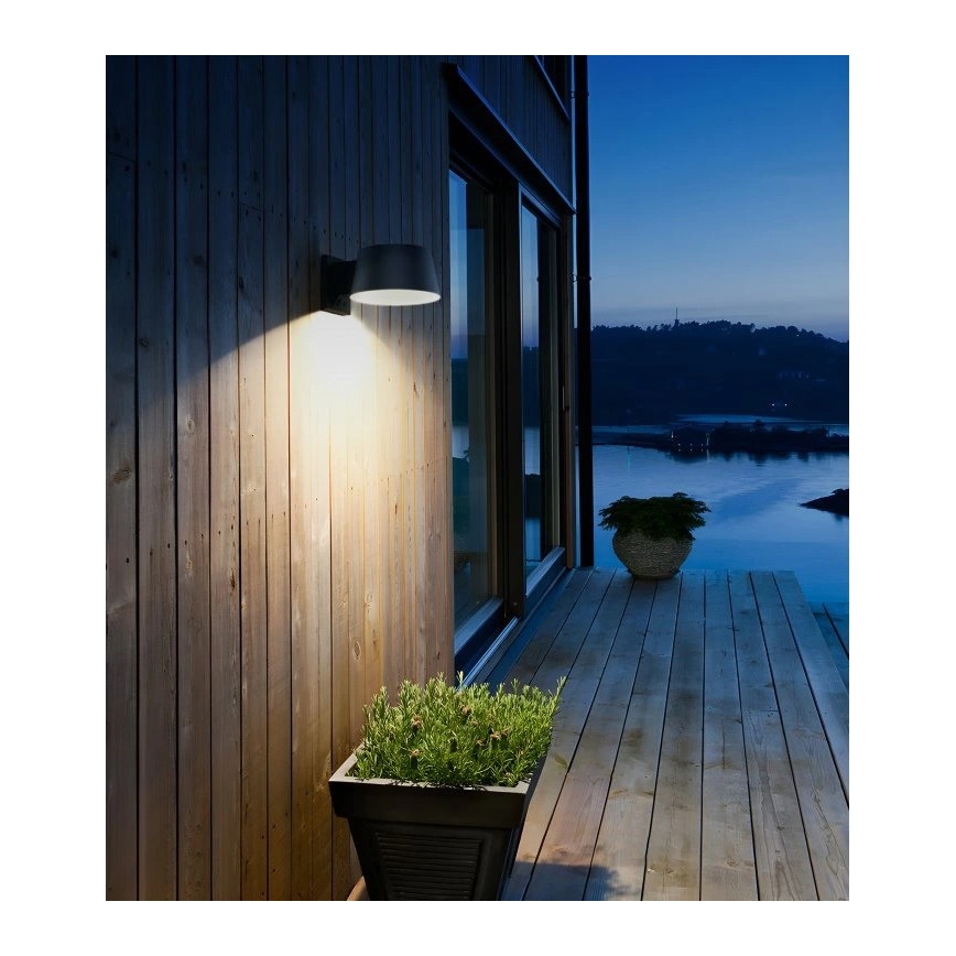 Viking - Dimmbare LED-Solar-Wandleuchte mit Sensor LED/1W/3,7V IP44 4000K 2000 mAh