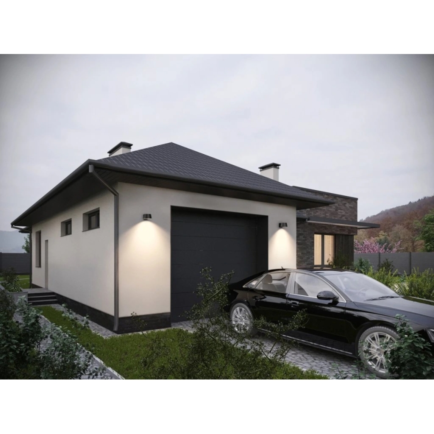 Viking - Dimmbare LED-Solar-Wandleuchte mit Sensor LED/1W/3,7V IP44 4000K 2000 mAh