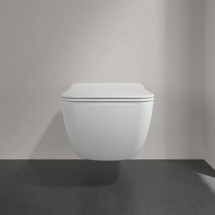 Villeroy & Boch 4611RLR1 - Wandhängendes WC mit SoftClose-Sitz VENTICELLO Keramik/weiß