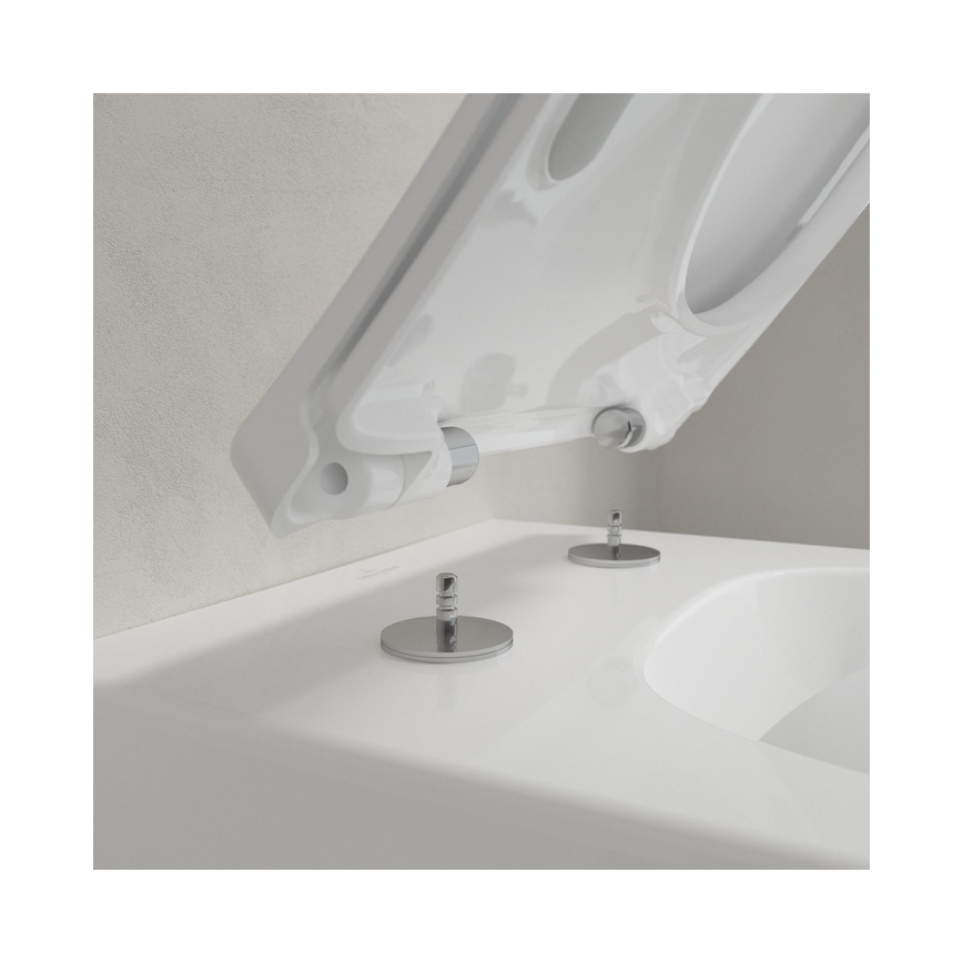 Villeroy & Boch 4611RLR1 - Wandhängendes WC mit SoftClose-Sitz VENTICELLO Keramik/weiß