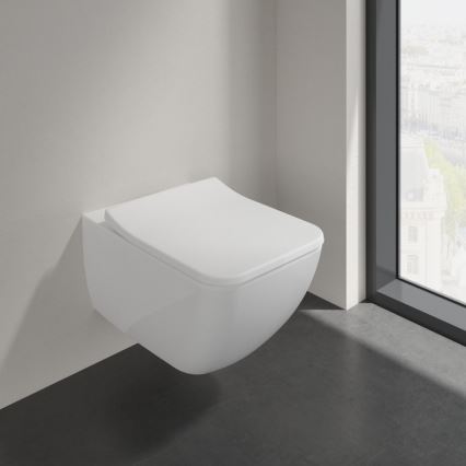 Villeroy & Boch 4611RS01 - Wandhängendes WC mit SoftClose-Sitz VENTICELLO Keramik/weiß