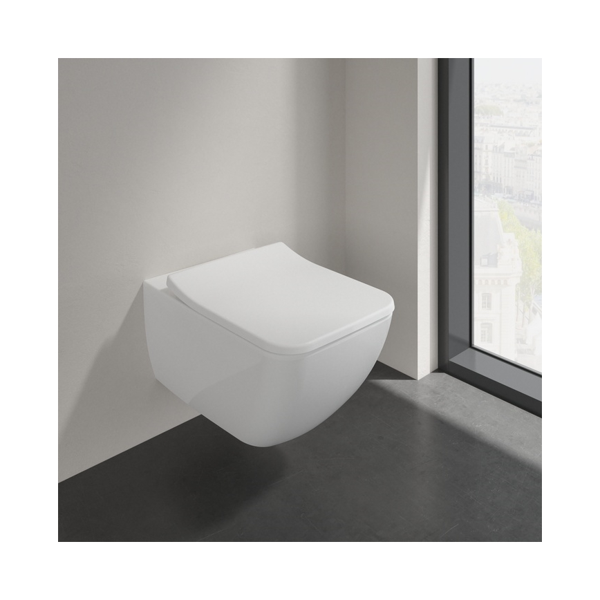 Villeroy & Boch 4611RS01 - Wandhängendes WC mit SoftClose-Sitz VENTICELLO Keramik/weiß