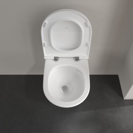 Villeroy & Boch 4670T9R1 - Wandhängendes WC mit SoftClose-Sitz SUBWAY 3.0 Keramik/Weiß
