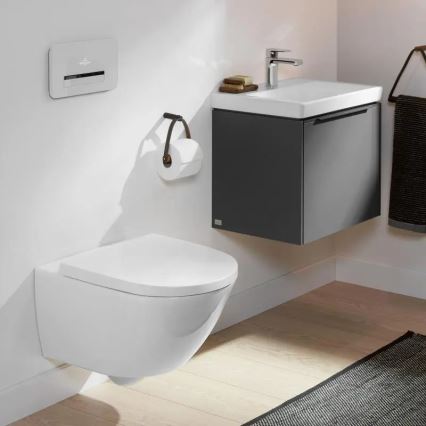 Villeroy & Boch 4670TSR1 - Hänge-WC mit SoftClose-WC-Sitz SUBWAY 3.0 Keramik/weiß