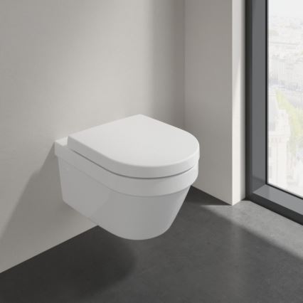 Villeroy & Boch 4694HR01 - Wand-WC mit SoftClose-Sitz ARCHITECTURA Keramik/Weiß
