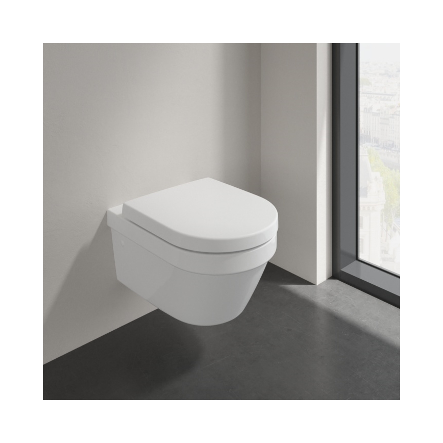 Villeroy & Boch 4694HR01 - Wand-WC mit SoftClose-Sitz ARCHITECTURA Keramik/Weiß
