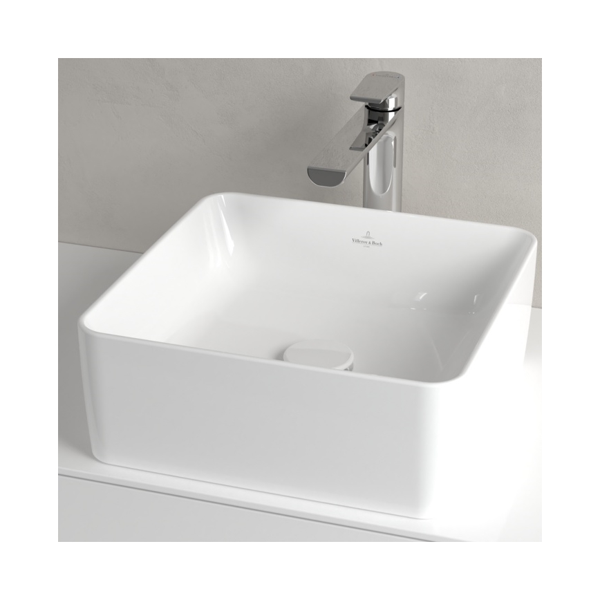 Villeroy & Boch 4A213801 - Aufsatzwaschbecken COLLARO 38x38 cm Keramik/weiß
