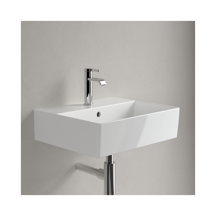Villeroy & Boch 4A225G01 - Wand-/Aufsatzwaschbecken MEMENTO 50x42cm Keramik/weiß