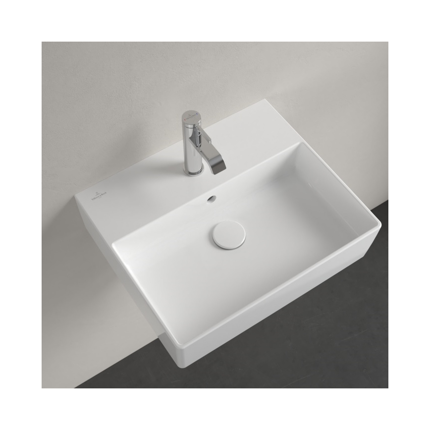 Villeroy & Boch 4A225G01 - Wand-/Aufsatzwaschbecken MEMENTO 50x42cm Keramik/weiß