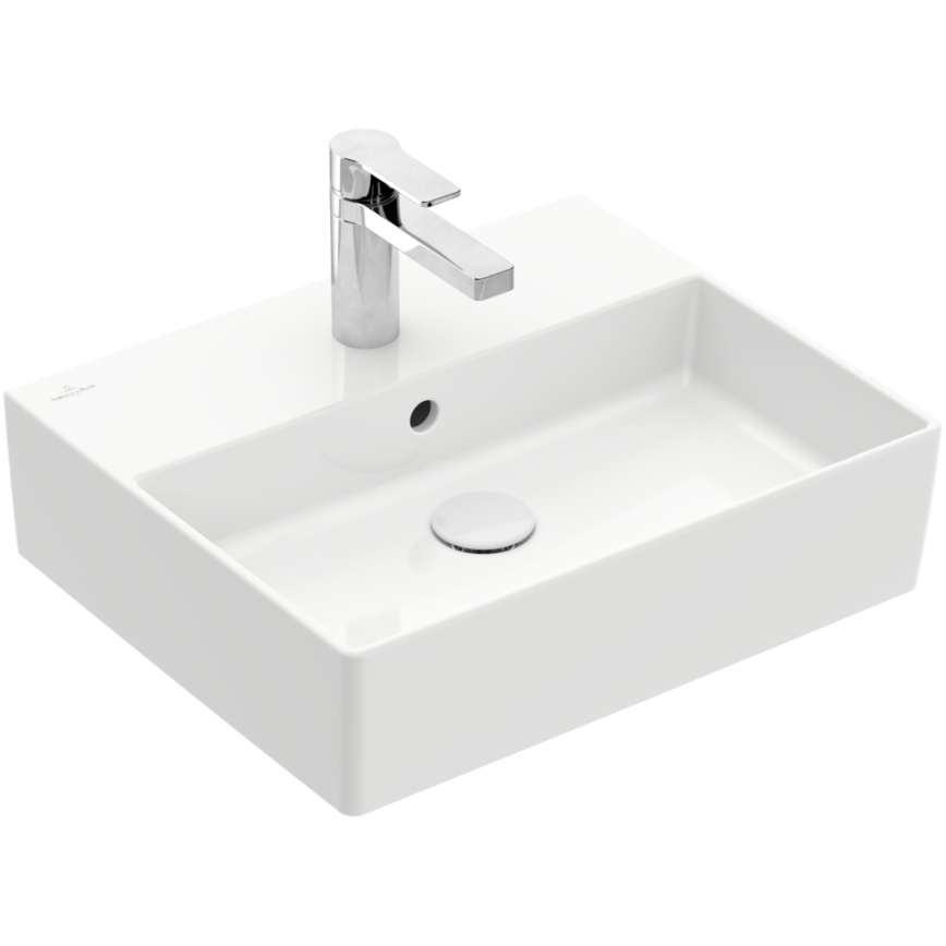 Villeroy & Boch 4A225G01 - Wand-/Aufsatzwaschbecken MEMENTO 50x42cm Keramik/weiß