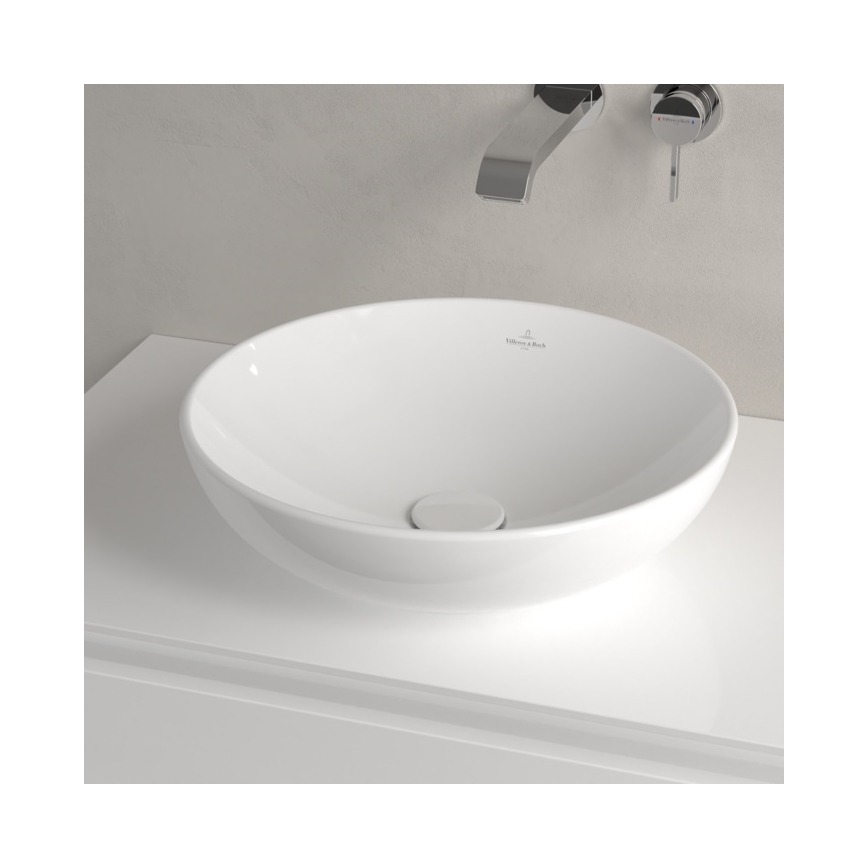 Villeroy & Boch 4A460001 - Aufsatzwaschbecken LOOP&FRIENDS, Ø 42 cm, Keramik/weiß