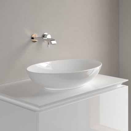 Villeroy & Boch 4A470001 - Aufsatzwaschbecken LOOP&FRIENDS 56x38 cm Keramik/weiß