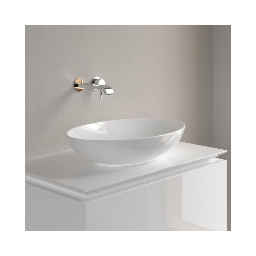 Villeroy & Boch 4A470101 - Aufsatzwaschbecken LOOP&FRIENDS 56x38 cm Keramik/weiß