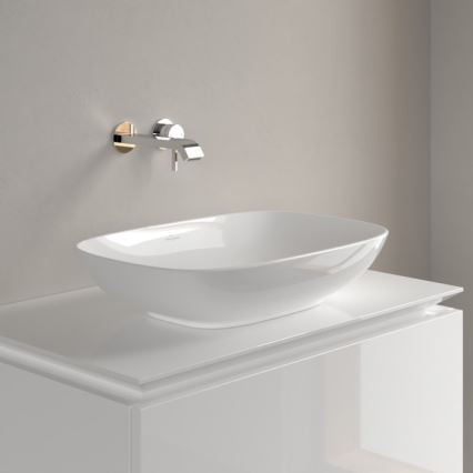 Villeroy & Boch 4A490101 - Aufsatzwaschbecken LOOP&FRIENDS 56x38 cm Keramik/weiß