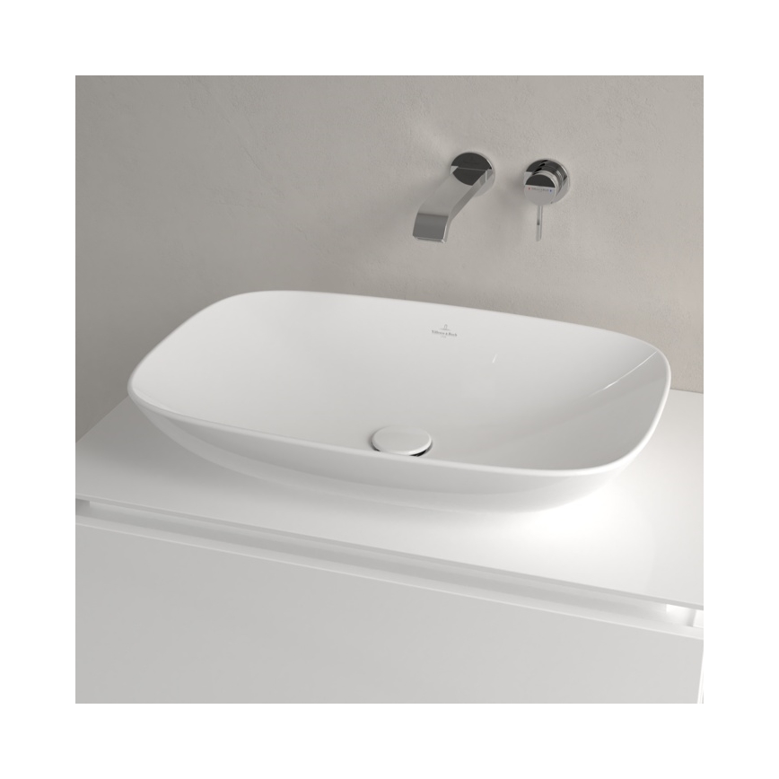 Villeroy & Boch 4A500001 - Aufsatzwaschbecken LOOP&FRIENDS 62x42 cm Keramik/weiß