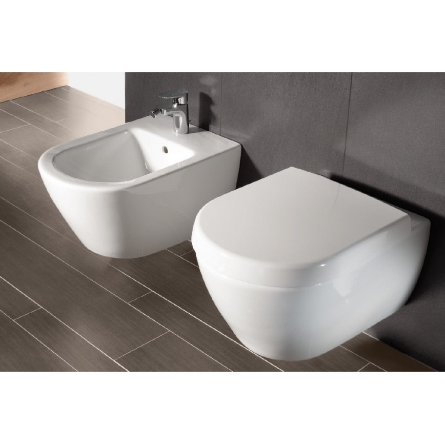 Villeroy & Boch 54000001 - Wand-Bidet SUBWAY 2.0 37x56 cm Keramik/weiß