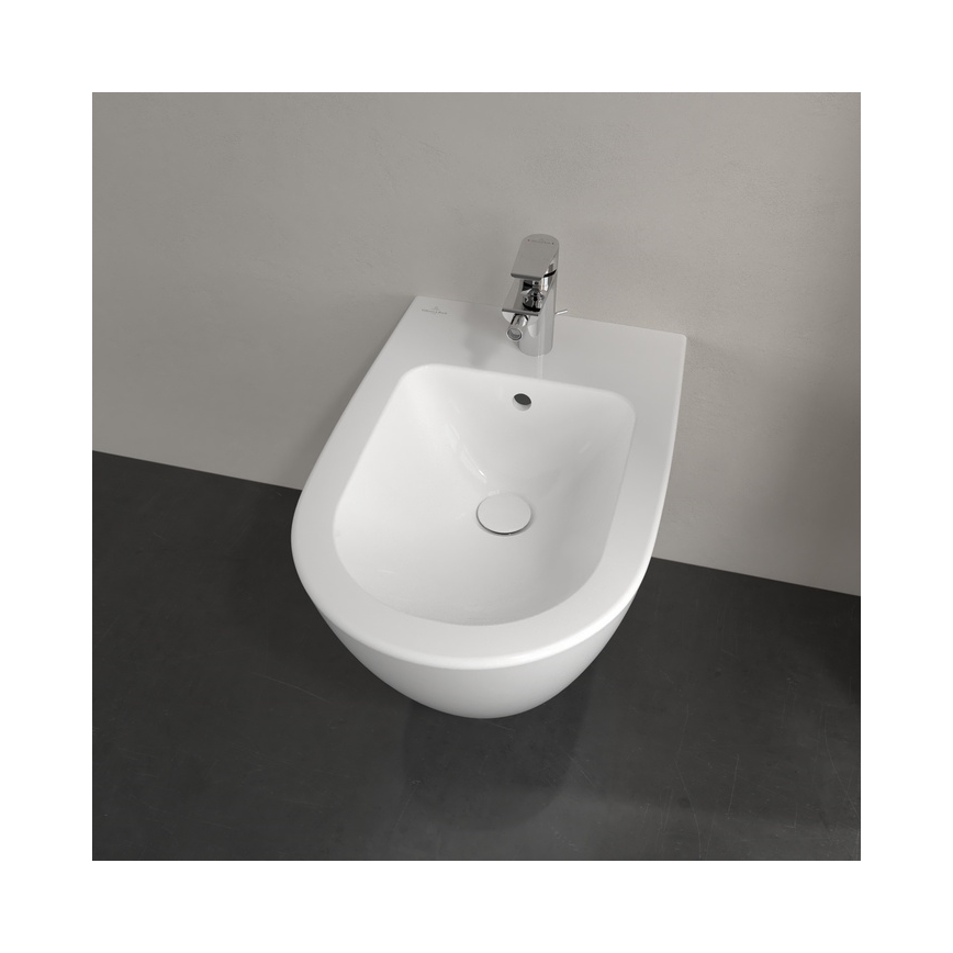 Villeroy & Boch 540000R1 - Wandhängendes Bidet SUBWAY 2.0, 37 x 56,5 cm, Keramik/weiß