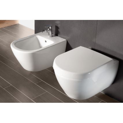 Villeroy & Boch 540000R1 - Wandhängendes Bidet SUBWAY 2.0, 37 x 56,5 cm, Keramik/weiß